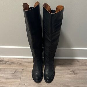 Franco Sarto Black Over the Knee Boots